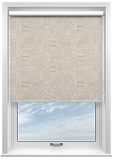 Irregular Tiles, Oatmeal - Roller Blind
